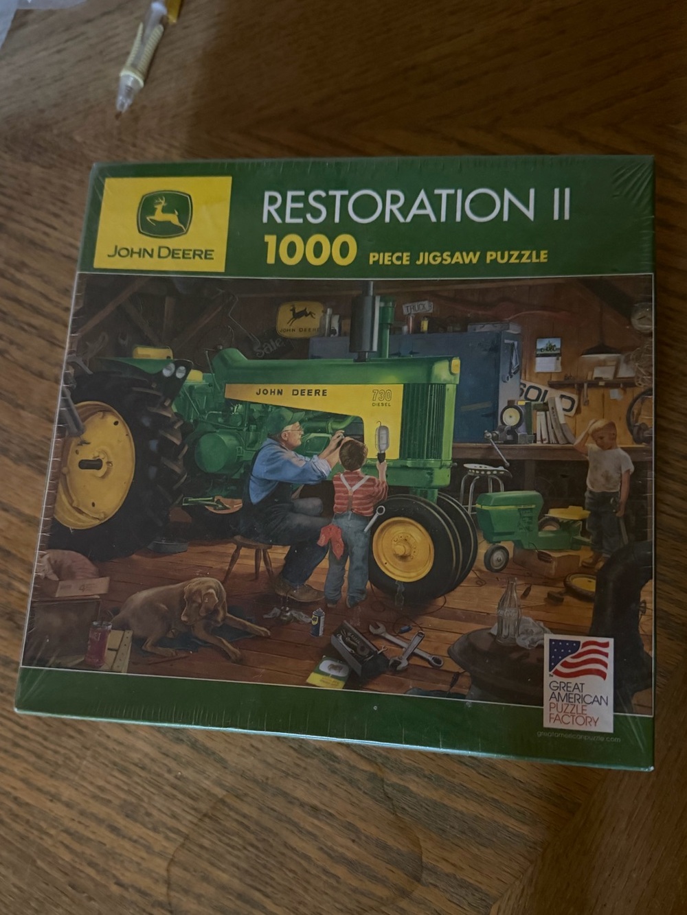 John Deere Restoration II 1000 Piece Jigsaw Puzzle - Tractor Scene